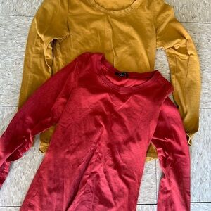 Ambiance Red and Yellow Kids Long Sleeve Tees